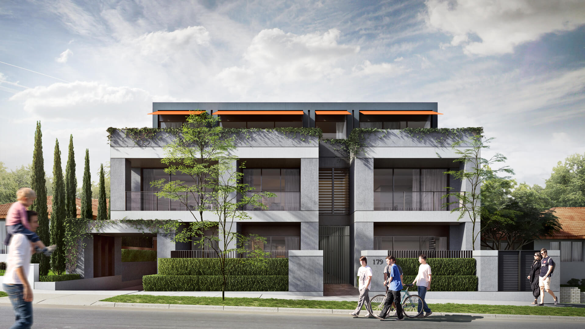 Concept architectural plan drawing