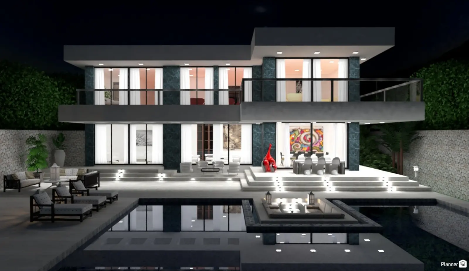 Green building section drawing